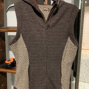 Prana Wool/nylon blend hoodie vest